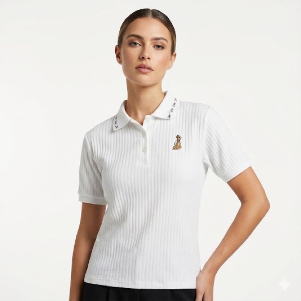 Cotton Deluxe Golf Polo Embroidered Novelty Made in USA Size M